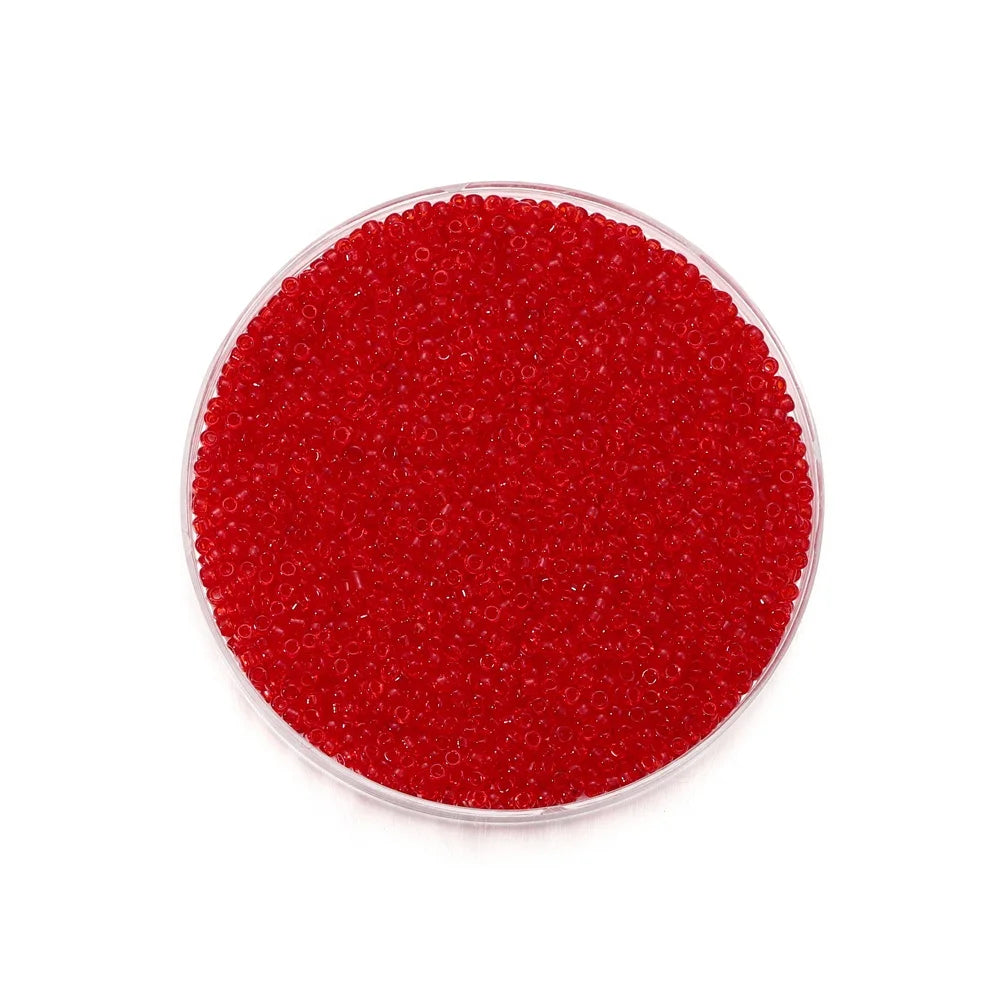 1000/1800Pcs 2mm Transparent Color Czech Glass Seed Beads Round Loose Beads for DIY Bracelet Earrings Jewelry Making Accessories