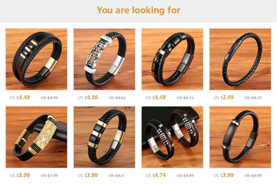 XQNI Perfect Design Double Layer Vintage Steel Buckle Geometric Braid 6mm Leather Bracelet Men Women Fashion Birthday Gift