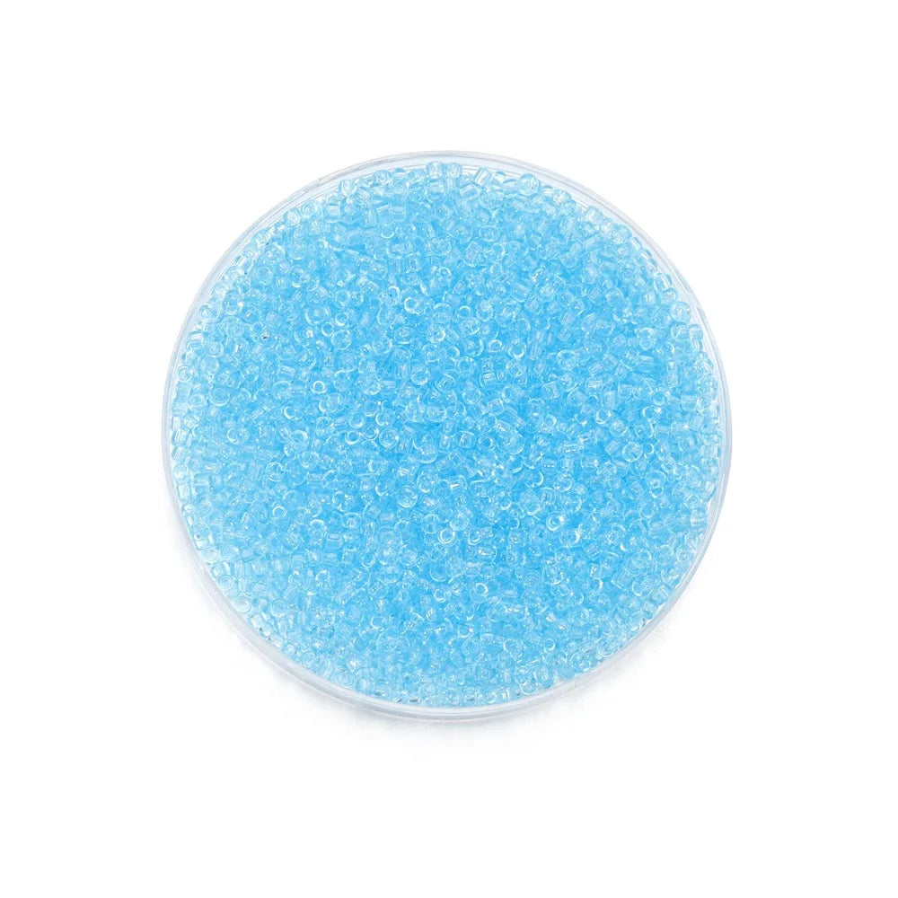 1000/1800Pcs 2mm Transparent Color Czech Glass Seed Beads Round Loose Beads for DIY Bracelet Earrings Jewelry Making Accessories