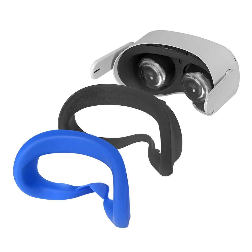 VR Silicone Mask Cover Face Pad Face Cushion Protective Eye Pad For Oculus Quest 2 VR Devices Accessories