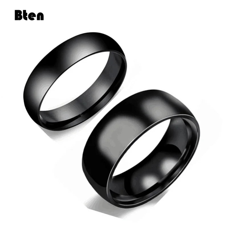 Bten Tungsten Ring For Women Men 4mm/6mm/8mm Original Color Classic Wedding Jewelry Smooth Polishing
