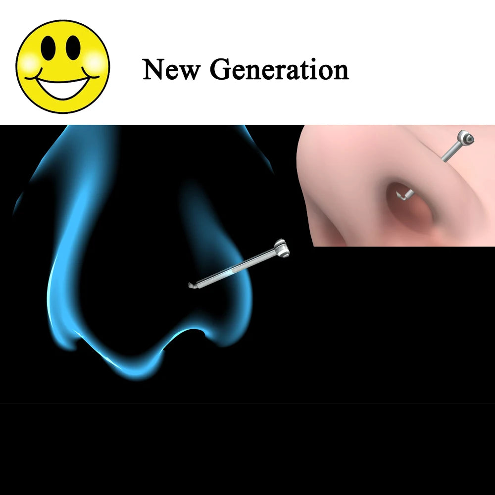 1 Unit Disposable Safe Sterile Piercing Unit For Gem Nose Studs New Generation More Safe Nose Piercing Gun Piercer Machine Kit