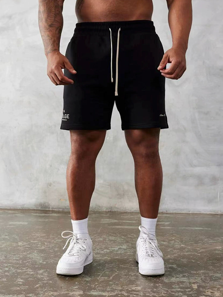 C Bao Chris Fifth Pants Men's Basketball Middle Pants Pure Cotton Outerwear Loose Workout Pants Sports Easiest for Match Casual Shorts