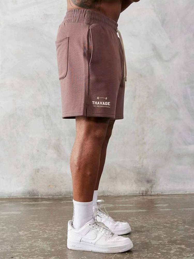 C Bao Chris Fifth Pants Men's Basketball Middle Pants Pure Cotton Outerwear Loose Workout Pants Sports Easiest for Match Casual Shorts