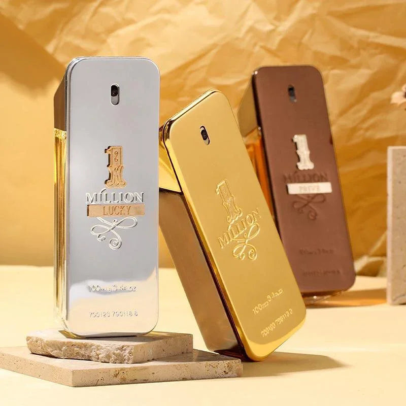 New Gold Millionaire Prive Men's Perfume 100ml Seductive Wood Leather Fragrance Lasting Fragrance High-end Valentine's Day Gift