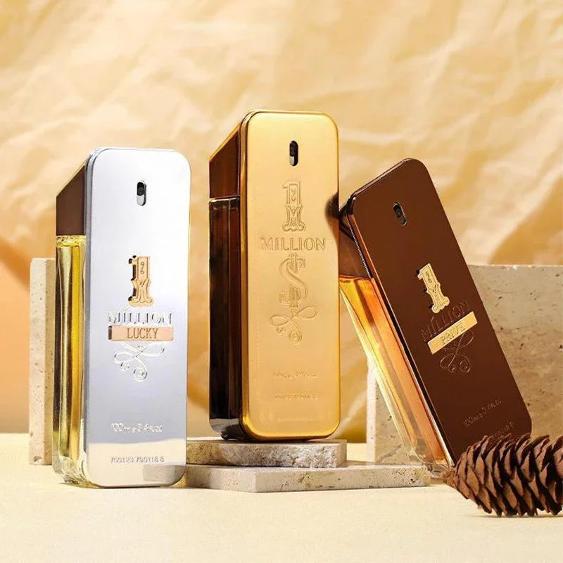 New Gold Millionaire Prive Men's Perfume 100ml Seductive Wood Leather Fragrance Lasting Fragrance High-end Valentine's Day Gift