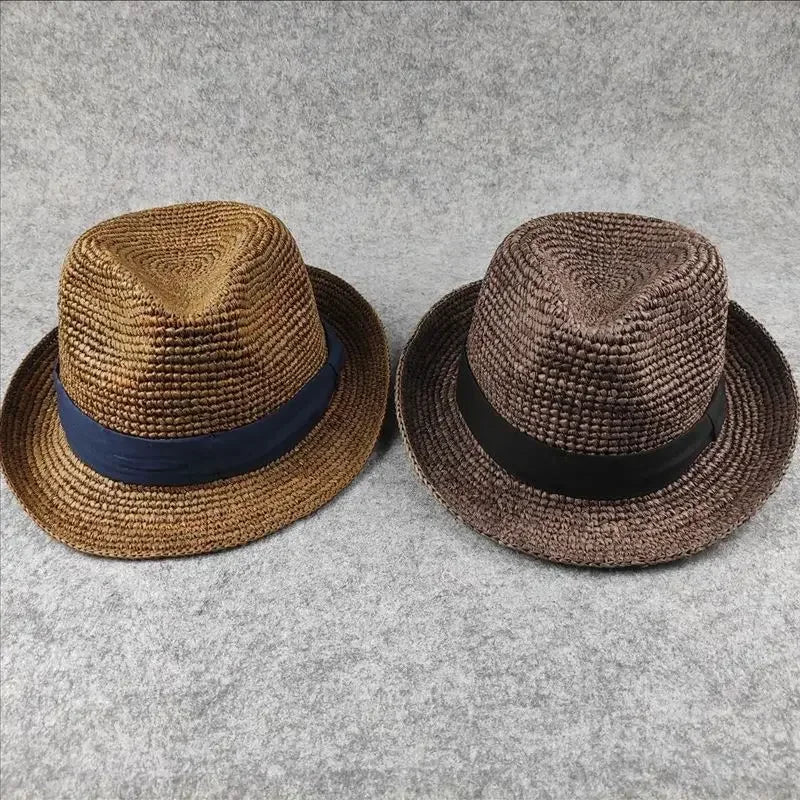 XL Large Size 61cm Panama Straw Hat for Woman and Man Foldable Straw Woven Sun Hat UPF 50+ Uv Sun Protection Shading Summer Hat