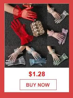 1 Pairs Lace Fingerless Wedding Gloves Beautiful See Through Bowknot Bride Party Gloves Female Vintage Soft Short Gloves