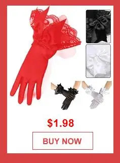 1 Pairs Lace Fingerless Wedding Gloves Beautiful See Through Bowknot Bride Party Gloves Female Vintage Soft Short Gloves