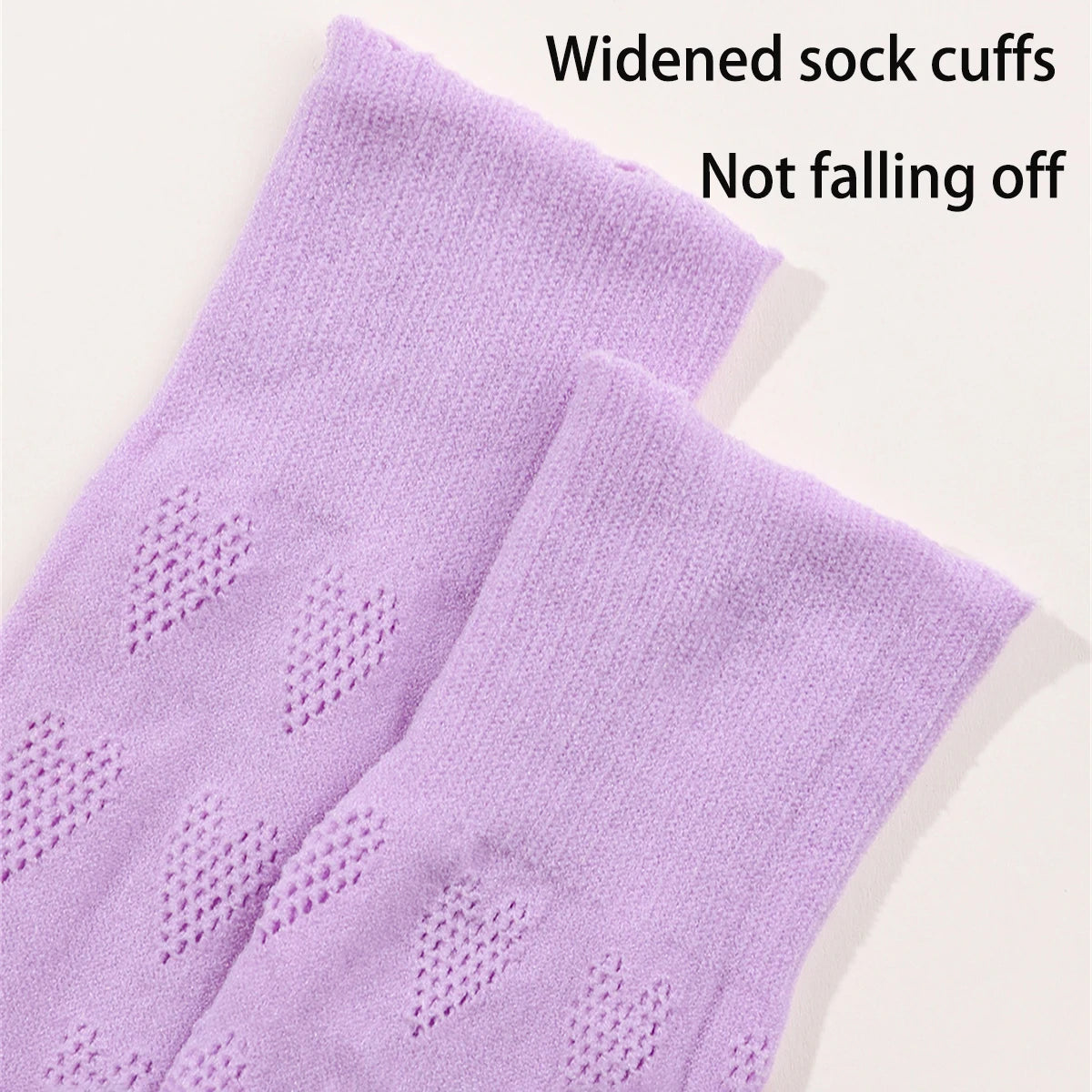1/4 pairs of girls' dopamine heart hollow mesh straight socks, lightweight breathable heart mesh socks, women's long tube