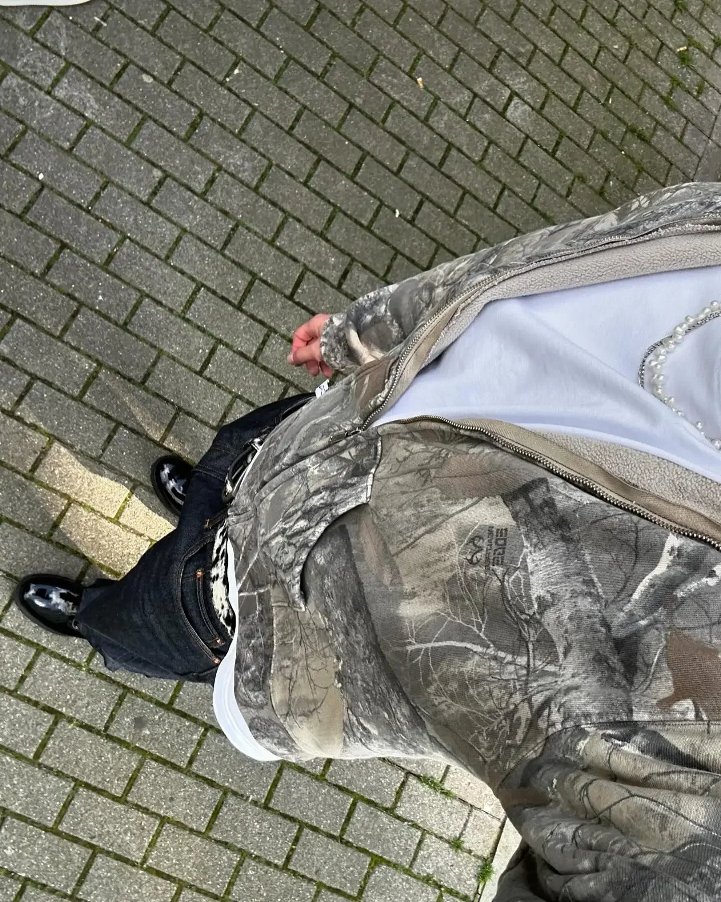Y2K Harajuku men and women sportswear hip-hop street fashion women camouflage pattern zippered hoodie zip up hoodie sweatshirt