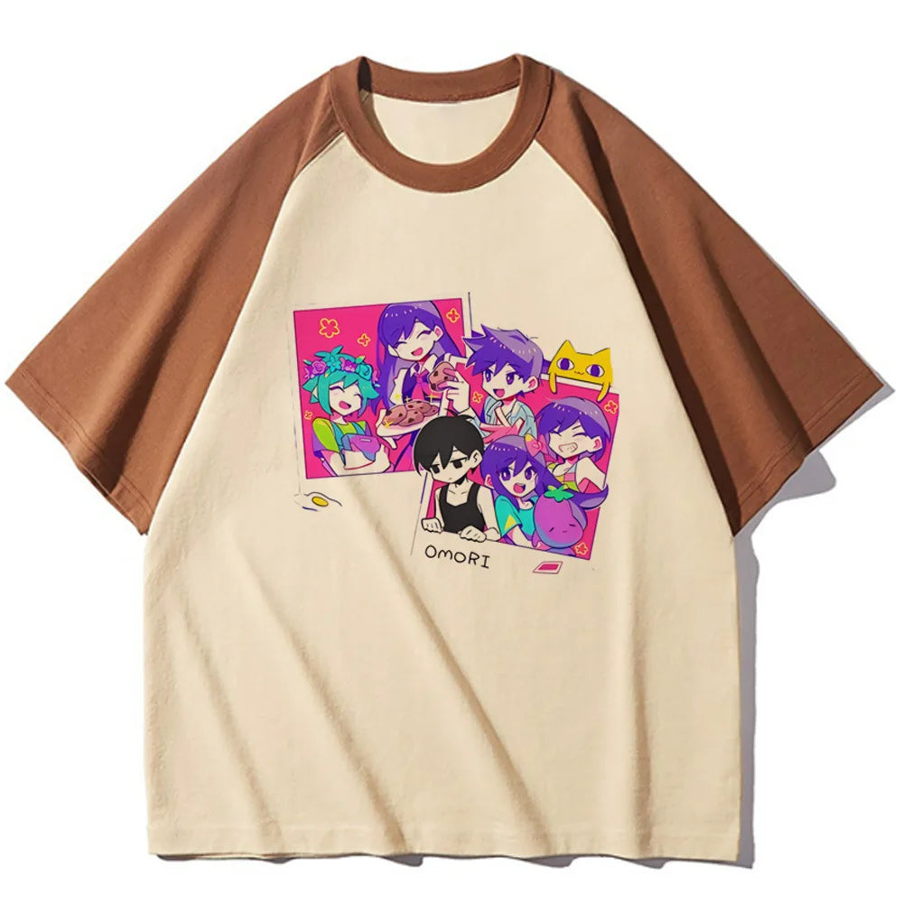 Omori Tee women funny harajuku comic t-shirts female y2k manga funny clothing