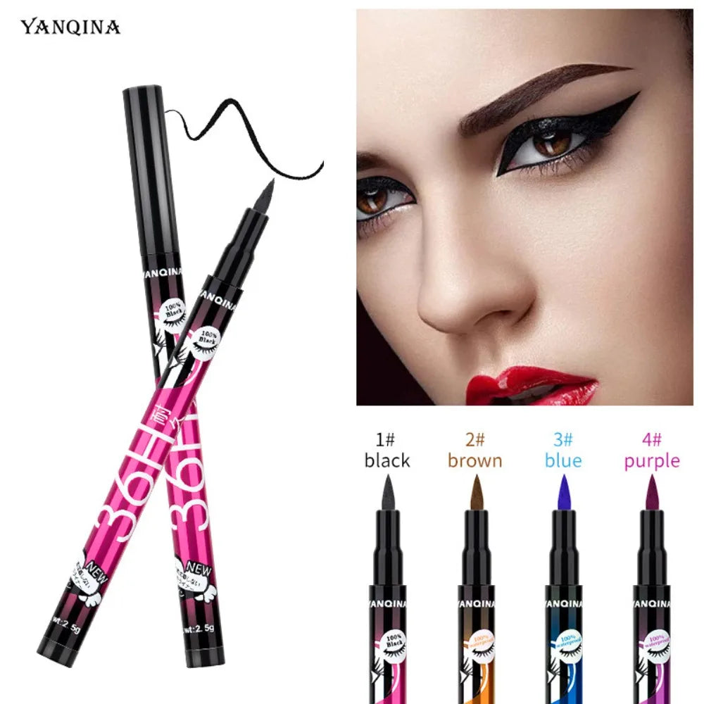 1 Pcs Black Brown Long Lasting Eye Liner Pencil Waterproof Eyeliner Smudge-Proof Cosmetic Beauty Makeup Smooth Liquid Eye liner