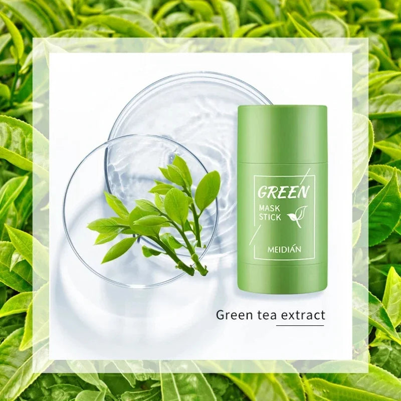 Original Facial Remove Blackhead Green Tea Solid Mask Treat Acne Blemish Black Dots Clean Stick Cream Shrink Pores Skin Care 