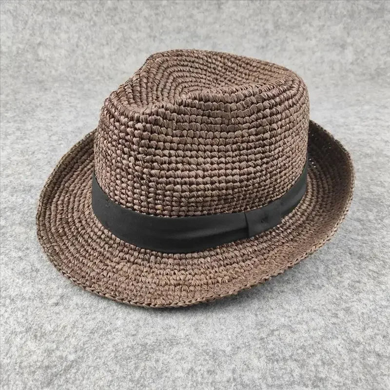 XL Large Size 61cm Panama Straw Hat for Woman and Man Foldable Straw Woven Sun Hat UPF 50+ Uv Sun Protection Shading Summer Hat
