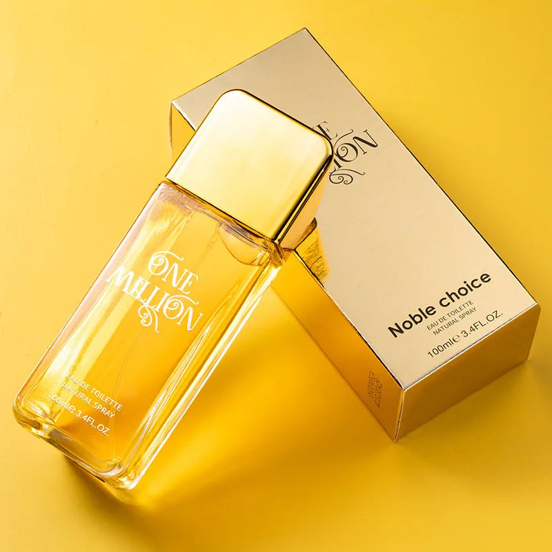 New Gold Millionaire Prive Men's Perfume 100ml Seductive Wood Leather Fragrance Lasting Fragrance High-end Valentine's Day Gift