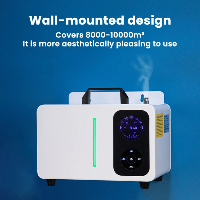 10000m³ Metal Aroma Diffuser 2000ML Perfume Flavoring Essential Oils Capacity Commercial Fragrance Electric Smell for Home WIFI