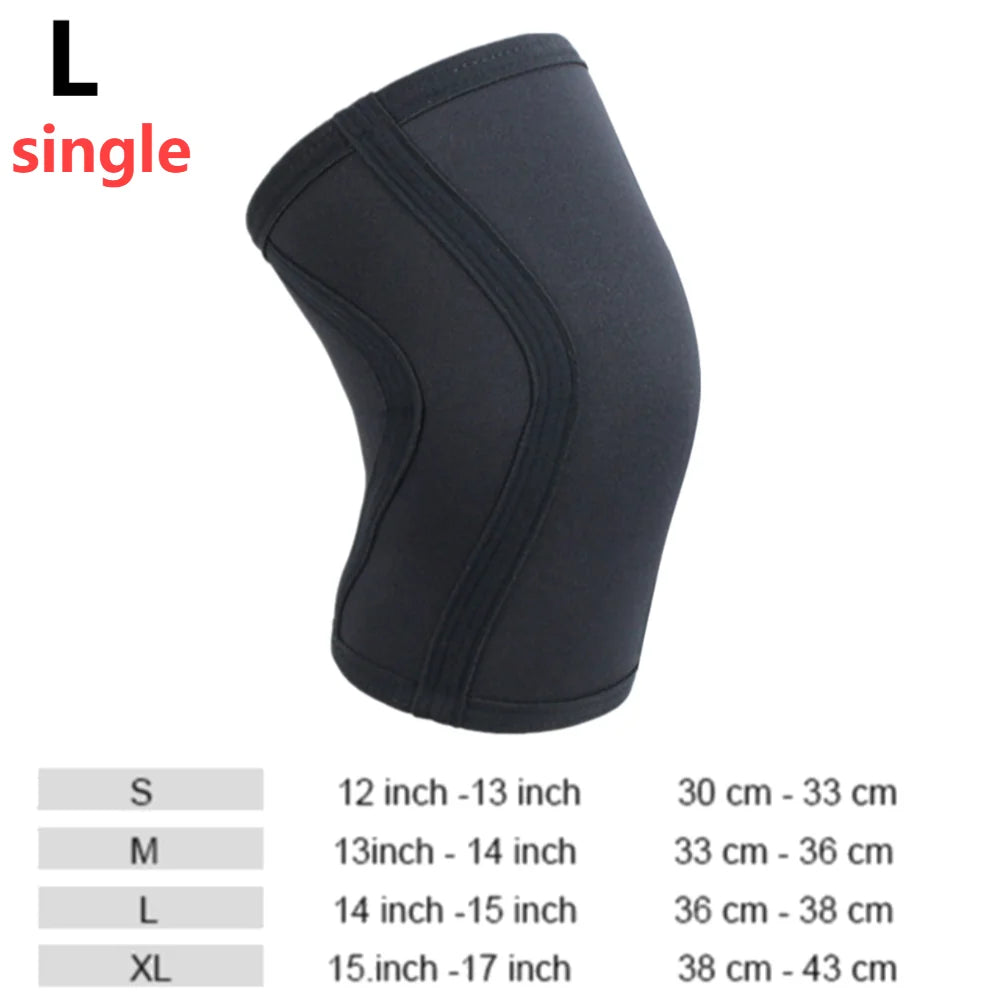 1 PC Squat 7mm Knee Sleeves Pad Support Men Women Gym Sports Compression Neoprene Knee Protector Fitness Gym Fit Weightlifting