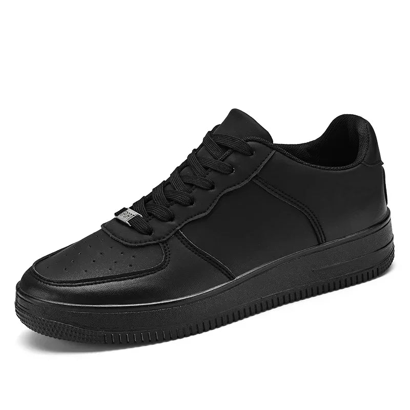 New Solid Color Fashion High Quality Men's Outdoor Walking Vulcanized Shoes Sneakers Casual Shoes Comfortable Lace-up