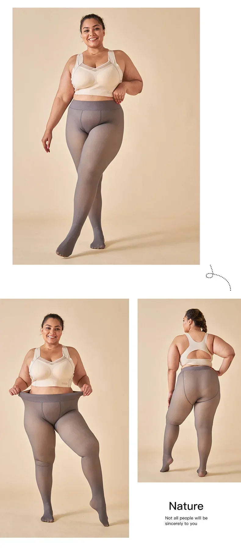 Thicken Warm Tights For Women Winter Thermal Stockings Leggings Sexy Translucent Fleece Velvet Tights Pantyhose Female Pants