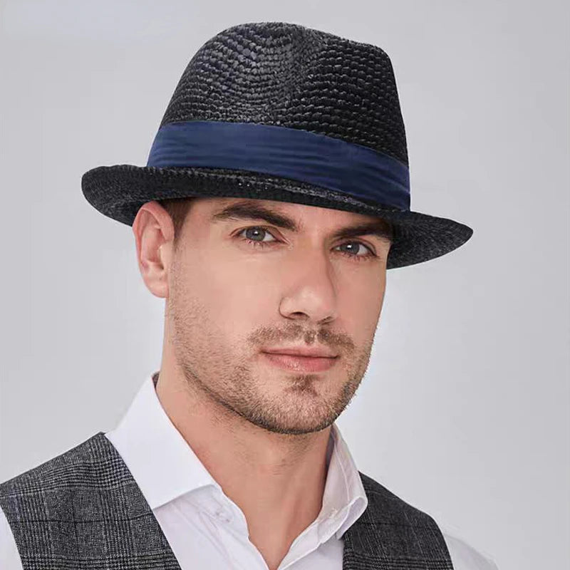 XL Large Size 61cm Panama Straw Hat for Woman and Man Foldable Straw Woven Sun Hat UPF 50+ Uv Sun Protection Shading Summer Hat