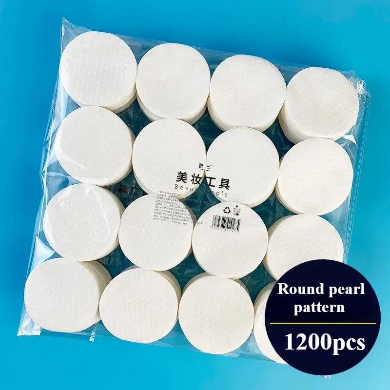 100-1200PCS Disposable Facial Puff Cotton Pads Makeup Accessories Remover Practical Face Soft Remover Paper Take off the makeup