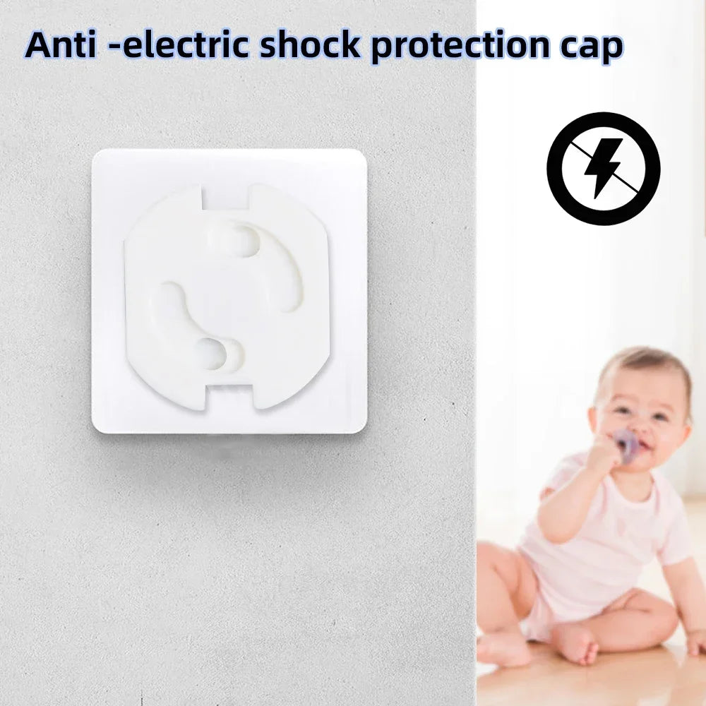 1/10pcs Baby Safety Child Electric Socket Outlet Plug Protection Security Two Phase Safe Lock Cover Kids Sockets Cover Plugs
