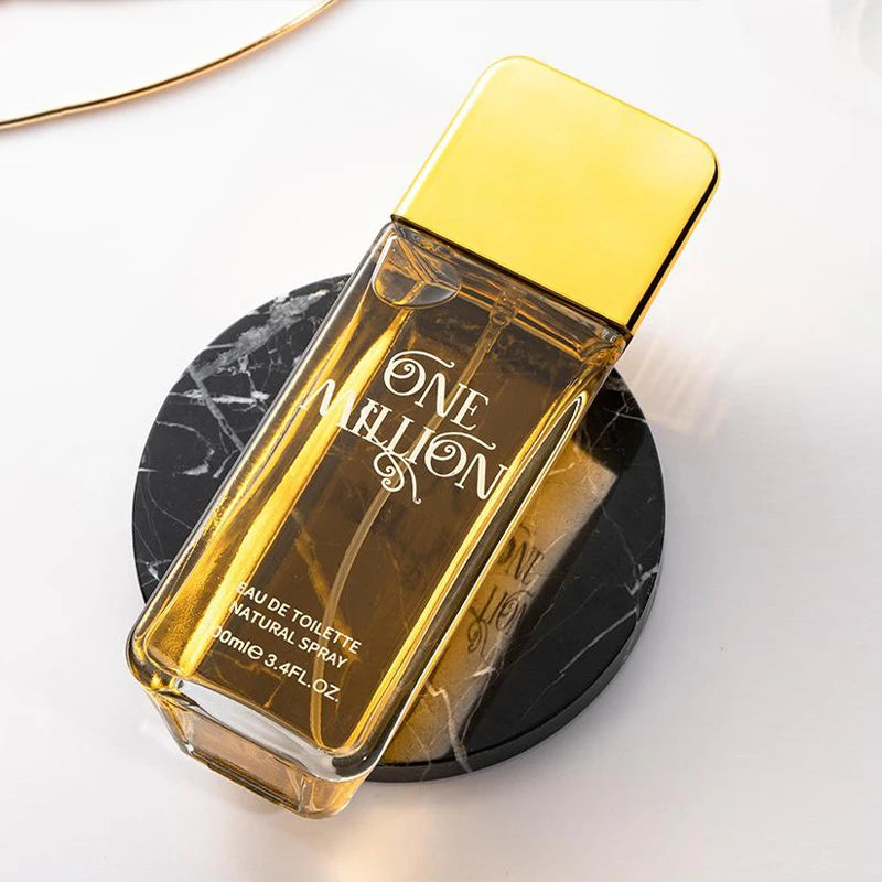 New Gold Millionaire Prive Men's Perfume 100ml Seductive Wood Leather Fragrance Lasting Fragrance High-end Valentine's Day Gift