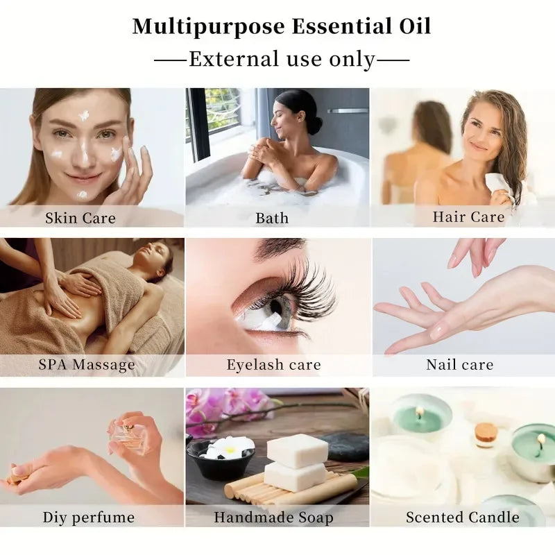 100ml Lavender Plant Essential Oil SPA Perfume Moisturizing Comfortable Calming Nourishing and Moisturizing Massage Essence