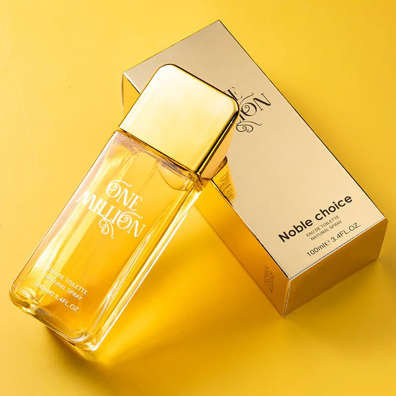 New Gold Millionaire Prive Men's Perfume 100ml Seductive Wood Leather Fragrance Lasting Fragrance High-end Valentine's Day Gift