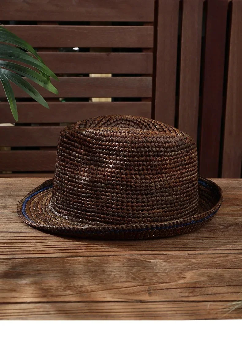 XL Large Size 61cm Panama Straw Hat for Woman and Man Foldable Straw Woven Sun Hat UPF 50+ Uv Sun Protection Shading Summer Hat