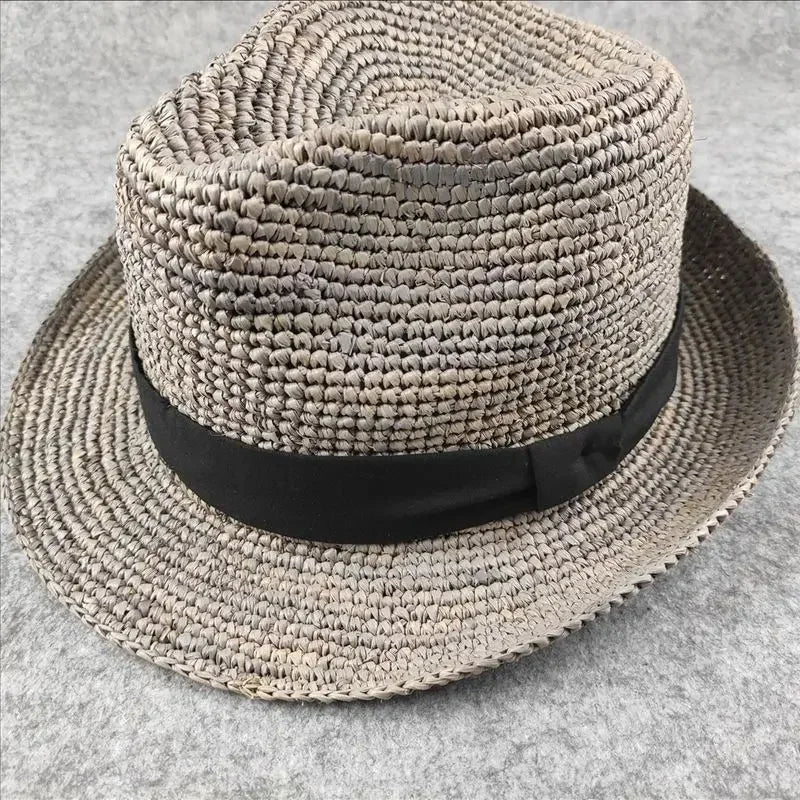 XL Large Size 61cm Panama Straw Hat for Woman and Man Foldable Straw Woven Sun Hat UPF 50+ Uv Sun Protection Shading Summer Hat