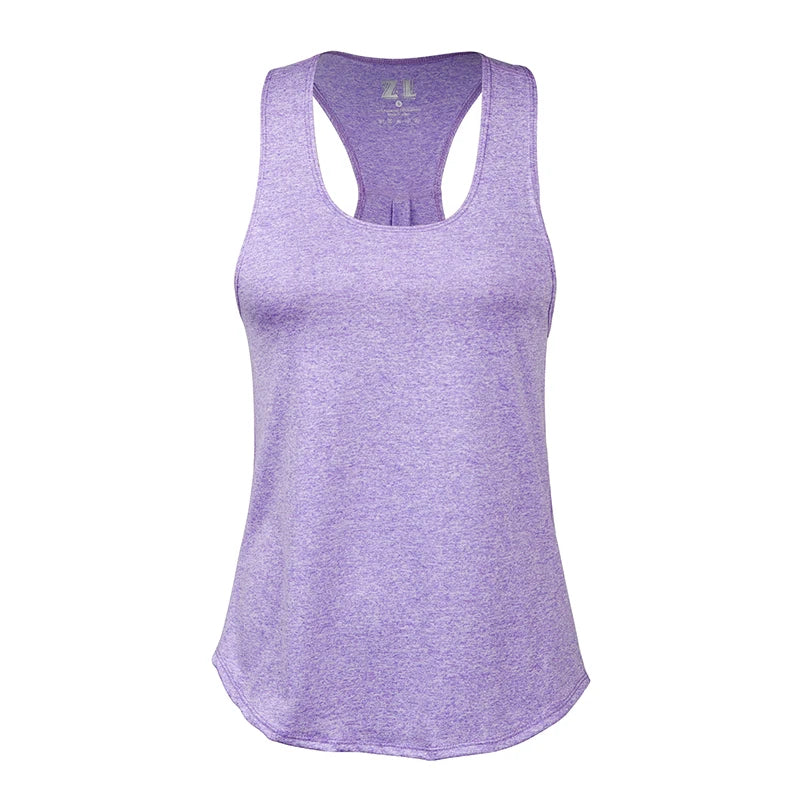 Mileegirl Sleeveless Yoga Top Women Quick Dry Breathable Running Sports Top Sleeveless Fitness Gym Workout Top Yoga Shirt