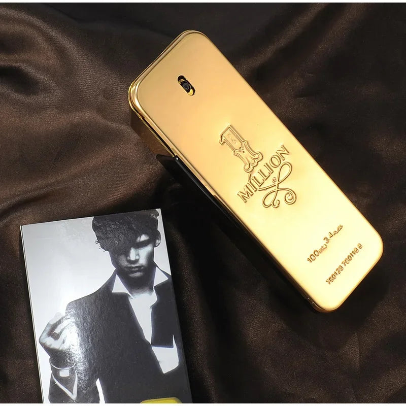 New Gold Millionaire Prive Men's Perfume 100ml Seductive Wood Leather Fragrance Lasting Fragrance High-end Valentine's Day Gift