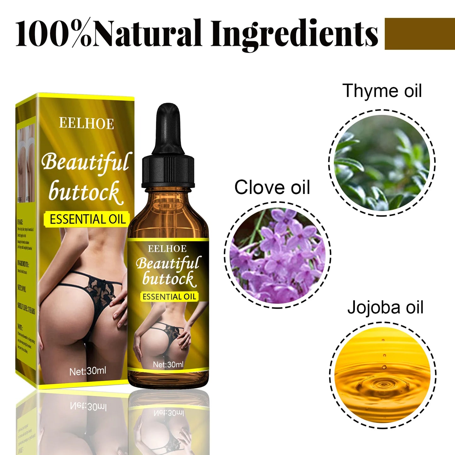Buttock Enlargement Oil Butt Lift Up Firming Big Hip Enhance Cream Increase Butt Breast Plump Growth Tighten Shape Sexy BodyCare