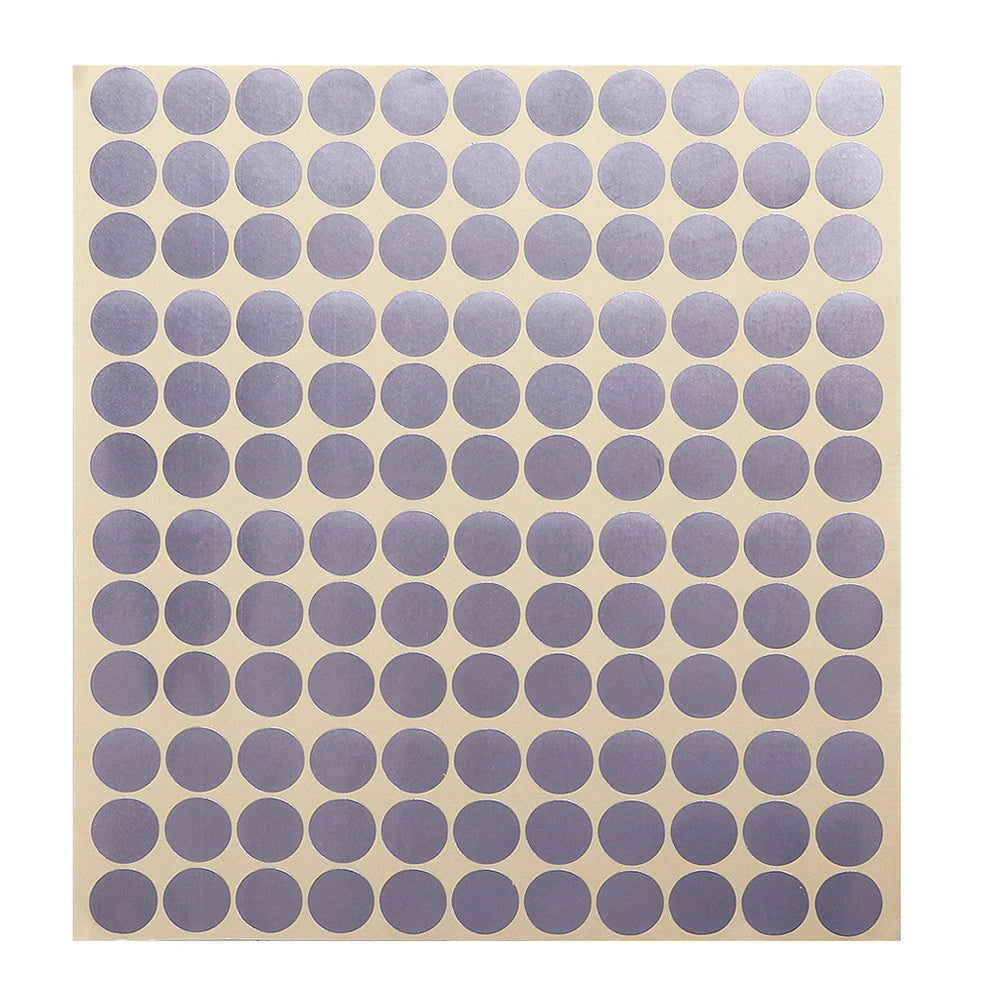 1 Sheet of 132 Blank Round Stickers Labels for Essential Oil Bottle Cap Lid Water Resistant 7 Color Sticker 13mm DIY