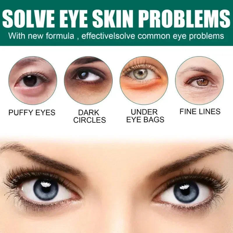 Instant Remove Wrinkles Eye Cream Fade Eye Fine Line Anti Aging Dark Circles Bags Puffiness Tighten Under Eyes Skin Care 2024