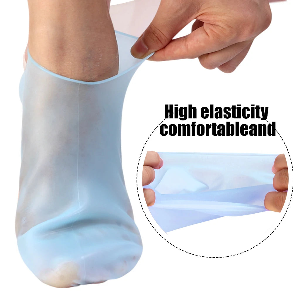 1/3pairs Silicone Moisturizing Foot Socks Anti Cracking Dry Dead Skin Foot Spa Tools Reusable Gel Stocking Protective Feet Cover