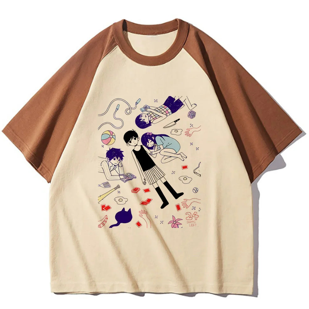 Omori Tee women funny harajuku comic t-shirts female y2k manga funny clothing