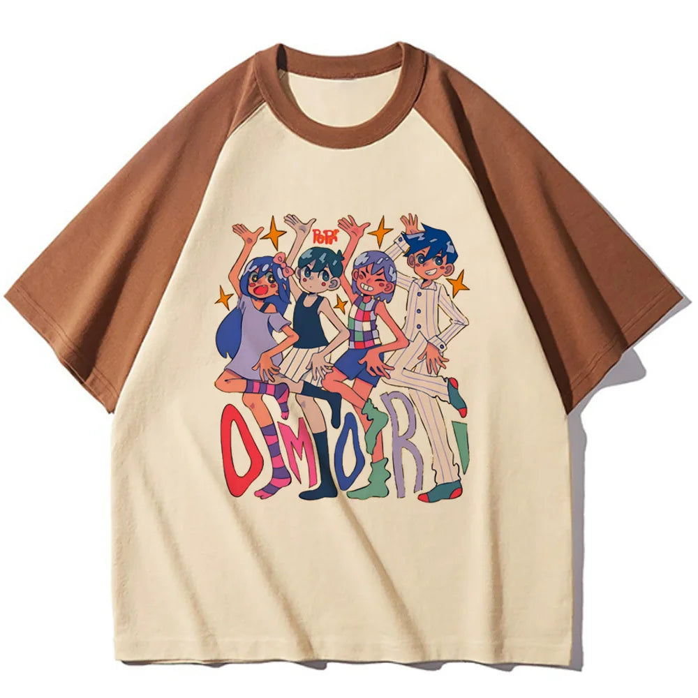 Omori Tee women funny harajuku comic t-shirts female y2k manga funny clothing