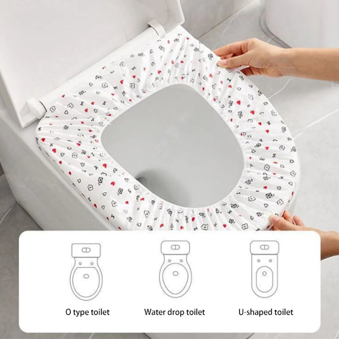 1-50pcs Disposable Toilet Seat Cover Non-woven Fabric Toilet Mat Seat Waterproof Soluble Water Todder Toilet Training Seat Cover