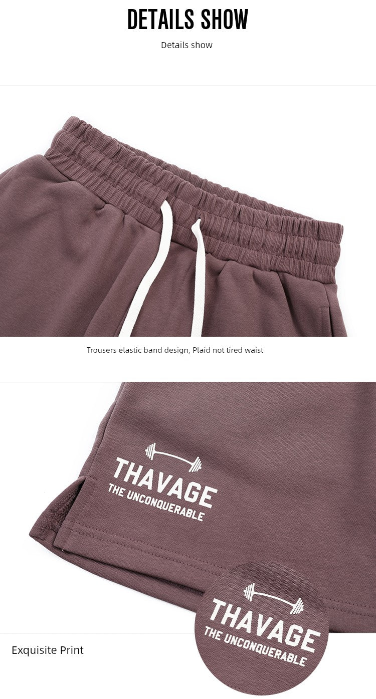 C Bao Chris Fifth Pants Men's Basketball Middle Pants Pure Cotton Outerwear Loose Workout Pants Sports Easiest for Match Casual Shorts