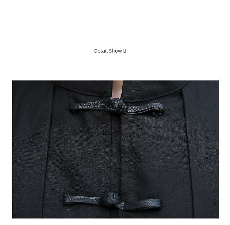 Xingzhi Chinese Style Men's Clothing Ancient Style Han Chinese Clothing Long Trench Coat Men Tang Suit Cotton Linen Cloak Buckle Robe Overcoat outside