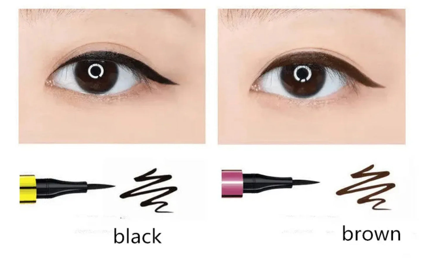 1 Pcs Black Brown Long Lasting Eye Liner Pencil Waterproof Eyeliner Smudge-Proof Cosmetic Beauty Makeup Smooth Liquid Eye liner