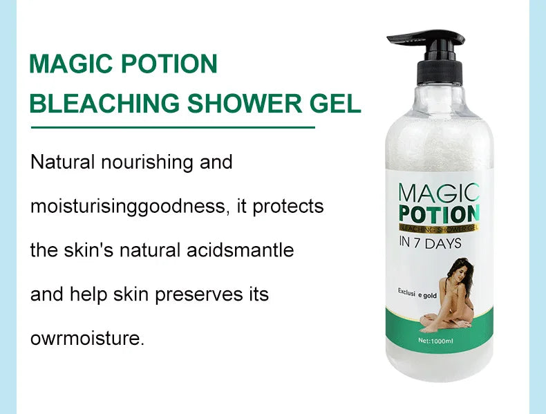 1000ml Vitamin C Body Lotion Anti-aging Shower Gel AHA and Arbutin Beauty Skin Body Wash for Dropshipping