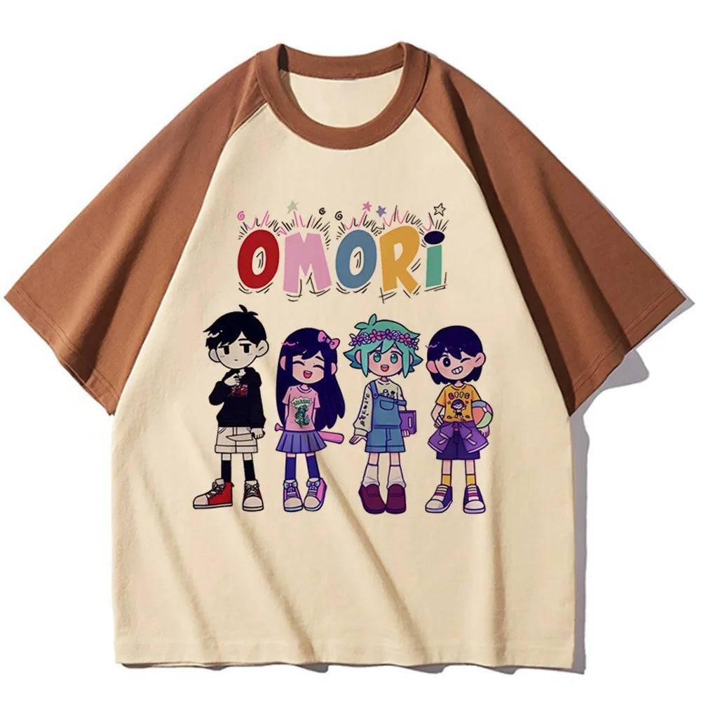 Omori Tee women funny harajuku comic t-shirts female y2k manga funny clothing