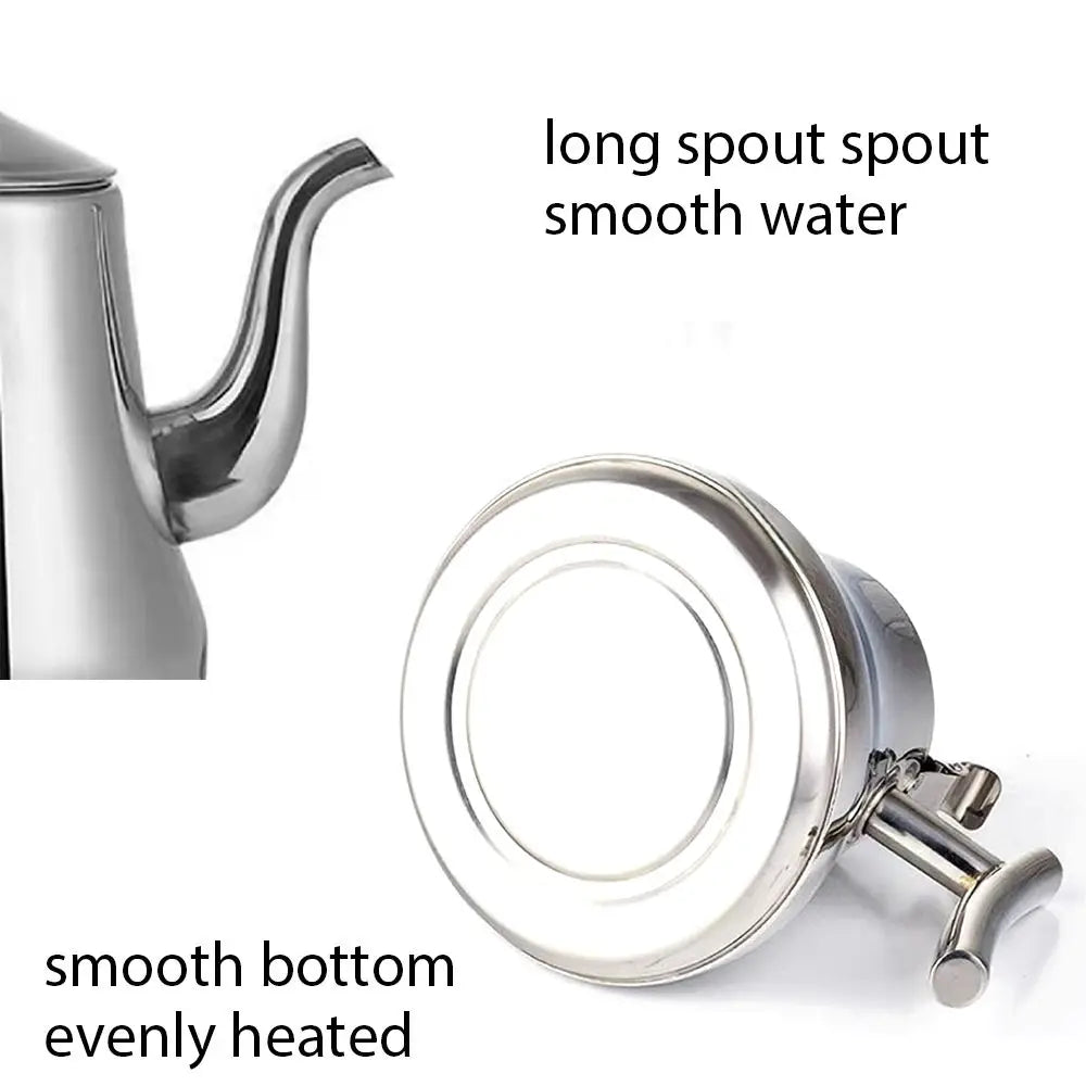1.0L/1.5L/2.0L Tea Kettle Stainless Steel Teapot Removable Infuser for Loose Flower Tea Coffee Stovetop Safe Water Kettle