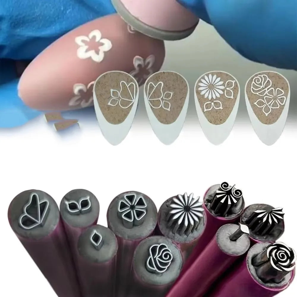 10/6/4pcs Nail Art Stamp Pen Set Handicraft Graffiti Flower Nail Templates Stamper Polishing Painting Drawing DIY Manicure Tools