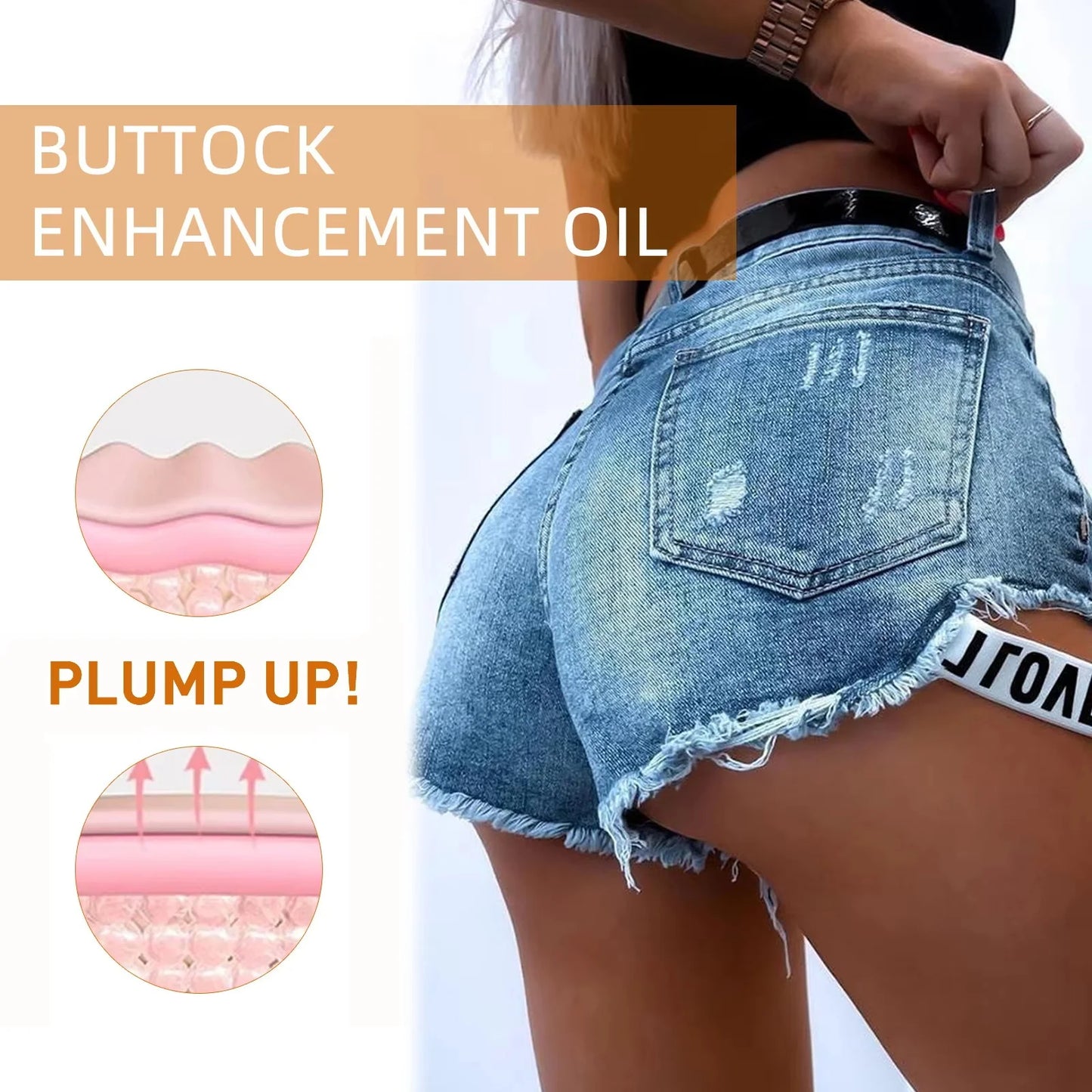 Buttock Enlargement Oil Butt Lift Up Firming Big Hip Enhance Cream Increase Butt Breast Plump Growth Tighten Shape Sexy BodyCare