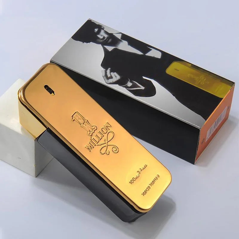 New Gold Millionaire Prive Men's Perfume 100ml Seductive Wood Leather Fragrance Lasting Fragrance High-end Valentine's Day Gift
